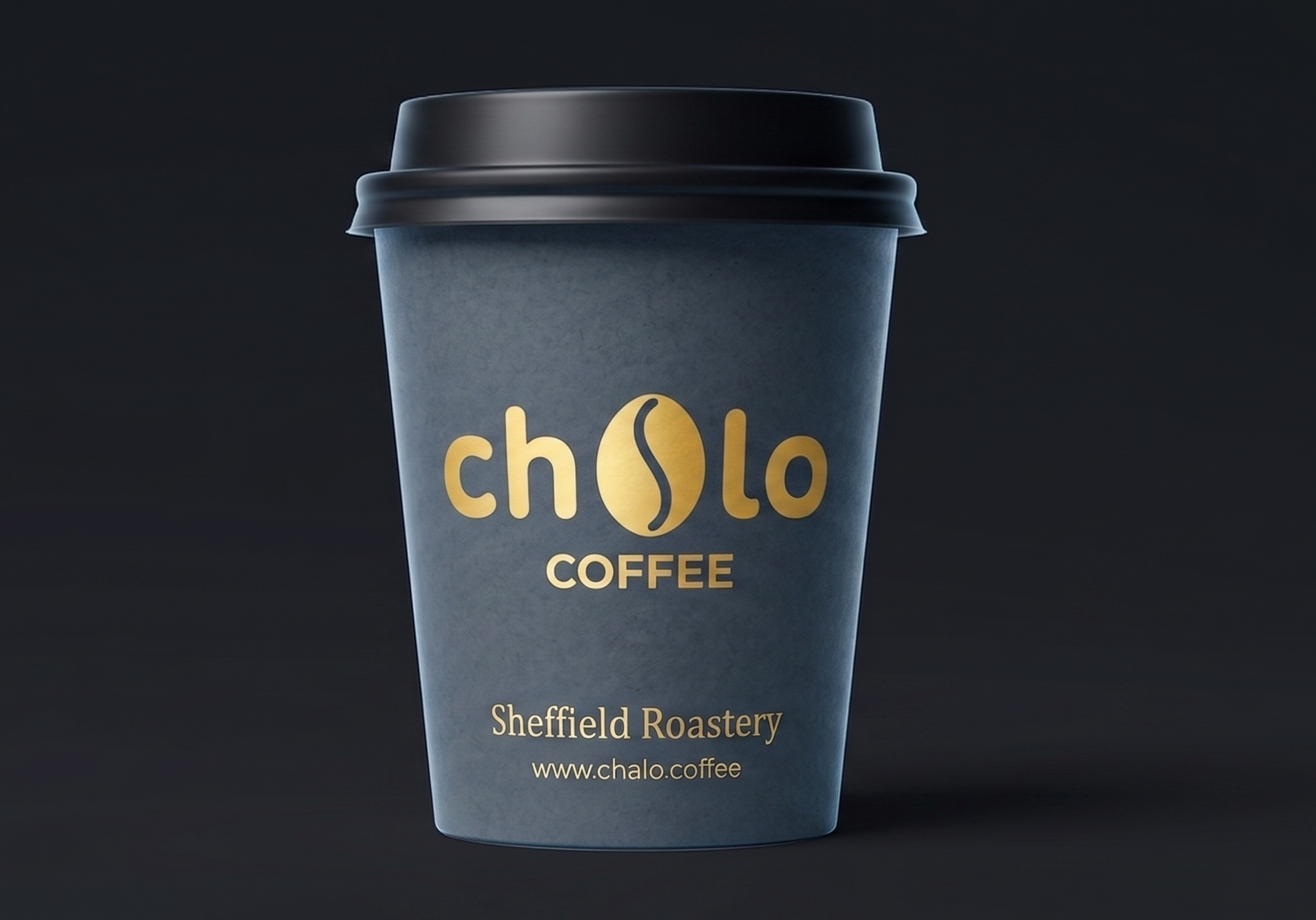 Chalo gold coffee cup